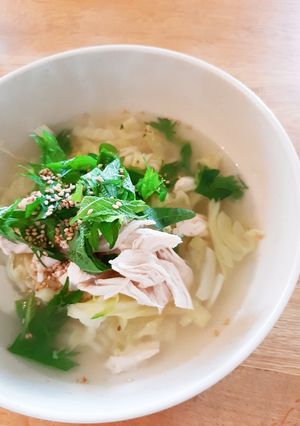 鶏ガラスープの素で作る簡単フォー風うどん-レシピのメイン写真