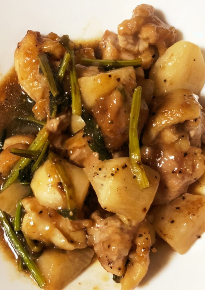 かぶと鶏肉の和風炒め-レシピのメイン写真
