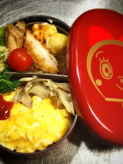 ノアちゃんの、ふわトロ オムライス弁当♪-レシピのメイン写真