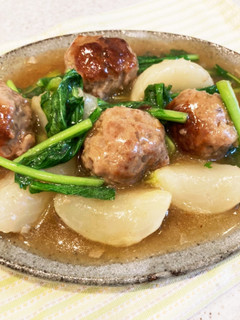 かぶと肉団子の中華煮♪-レシピのメイン写真