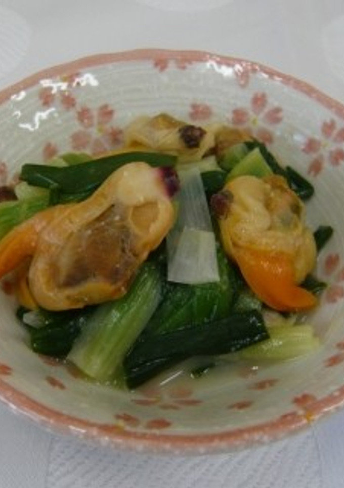 わけぎとあおやぎのぬた和え (透析食)-レシピのメイン写真