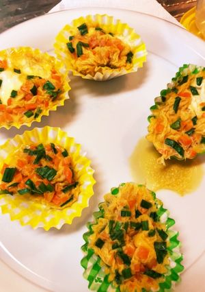 ニラとニンジンの和風卵焼き-レシピのメイン写真