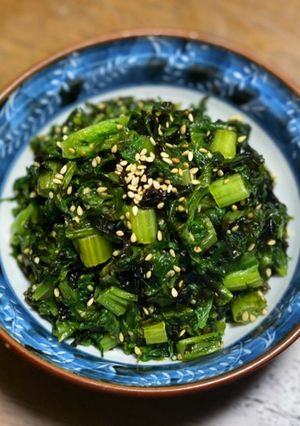 わさび菜の油炒め-レシピのメイン写真