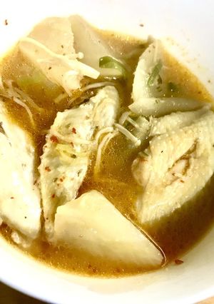 大根と手羽先の豆板醤ｽｰﾌﾟ-レシピのメイン写真