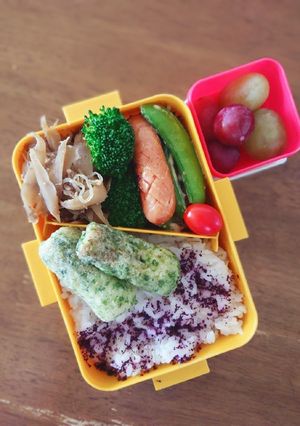 スナップえんどうのマヨ炒め弁当♪-レシピのメイン写真