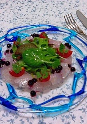 イサキのカルパッチョ　ブルーベリー風味-レシピのメイン写真