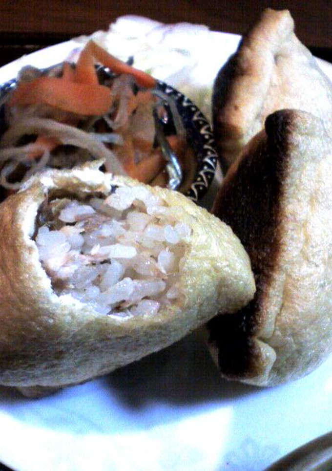 秋刀魚の塩焼きで焼きおいなり-レシピのメイン写真