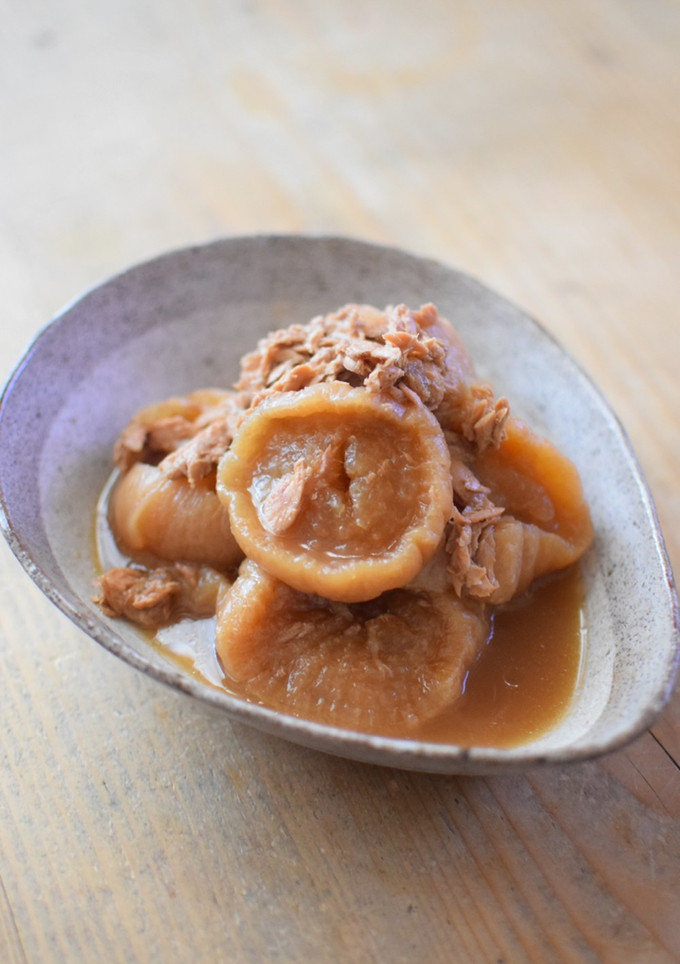 ほっこり♡へそ大根とツナの煮物-レシピのメイン写真