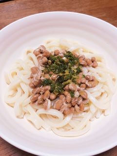 甘酢ねぎだれの納豆うどん-レシピのメイン写真