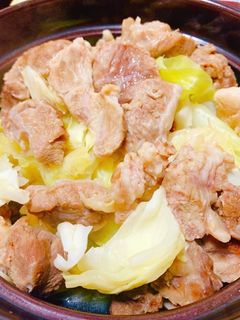 豚かしらとキャベツの酒蒸し-レシピのメイン写真