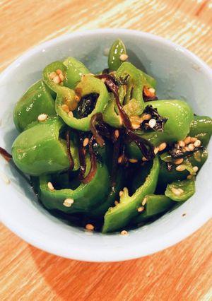 【ゴッソ風】ピーマンの塩昆布あえ-レシピのメイン写真