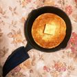 小さめスキレットでふわふわパンケーキ