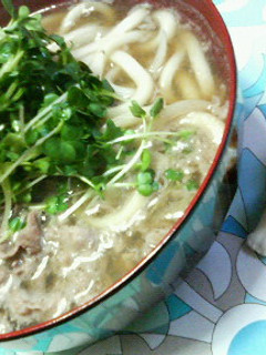 ✿玉ネギと❀牛肉の✿ランチうどん-レシピのメイン写真