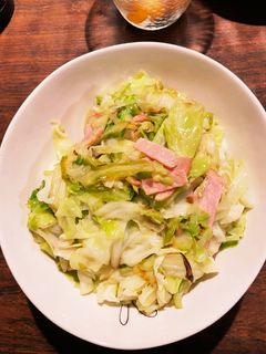 キャベツとハムのガリバタ炒め-レシピのメイン写真