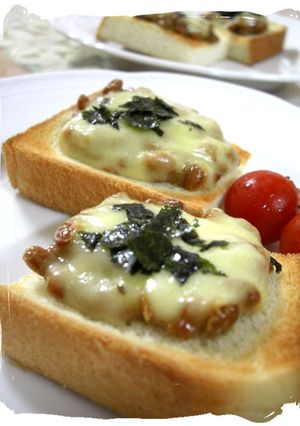 ツン☆とろ～な納豆トースト-レシピのメイン写真