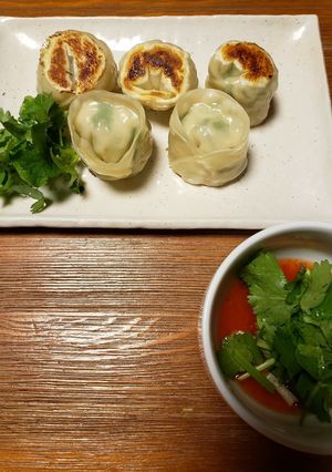 パクパクいけます、わが家のパクチー餃子-レシピのメイン写真