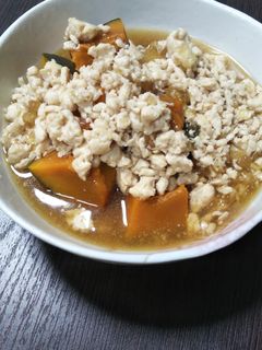 簡単!かぼちゃのそぼろ煮-レシピのメイン写真