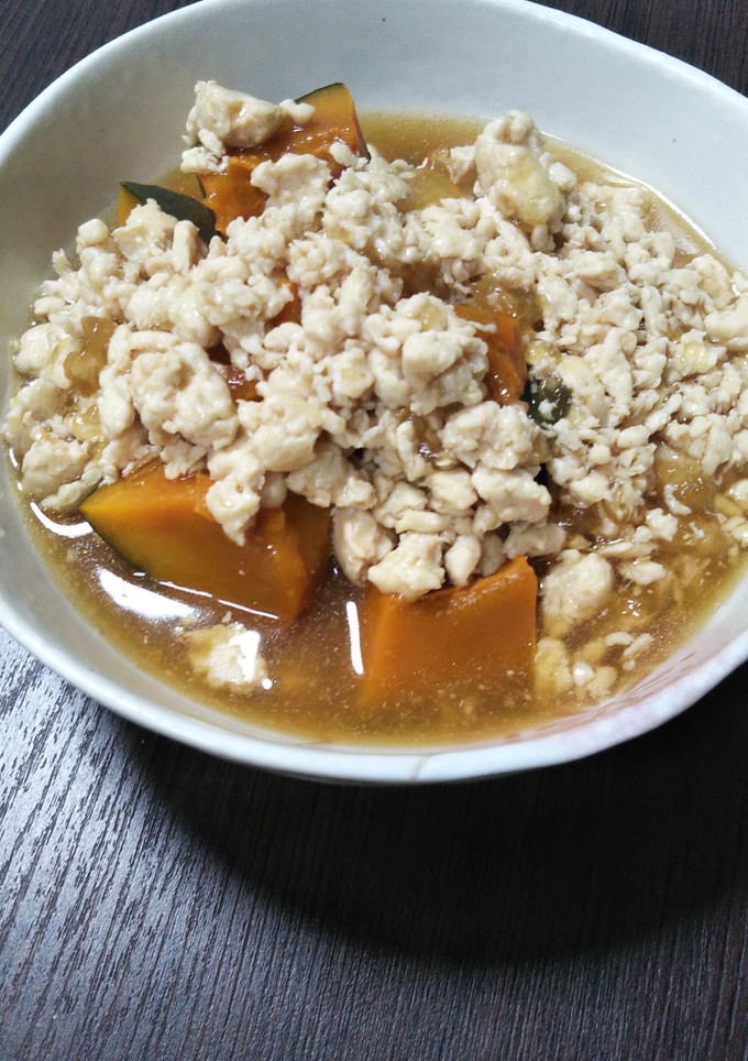 簡単！かぼちゃのそぼろ煮-レシピのメイン写真