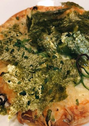 ソースなし！ちりめんと海苔のピザ-レシピのメイン写真