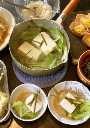 キャベツ入り湯豆腐-レシピのメイン写真