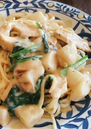 米粉で小カブのクリームパスタ-レシピのメイン写真