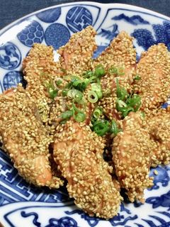 鮭のごま揚げ焼き-レシピのメイン写真