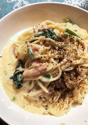 チーズ好きのカルボナーラ-レシピのメイン写真
