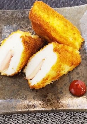 はんぺんの揚げ焼き ♪ハム&チーズin-レシピのメイン写真