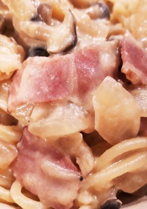 簡単！ヘルシー！豆乳でクリームパスタ-レシピのメイン写真