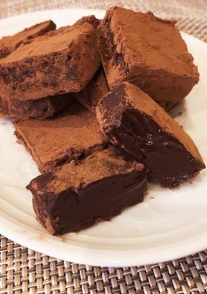 生クリームなし！口の中でとろける生チョコ-レシピのメイン写真