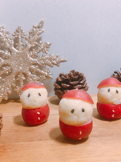 ラディッシュで作るサンタさん♡-レシピのメイン写真