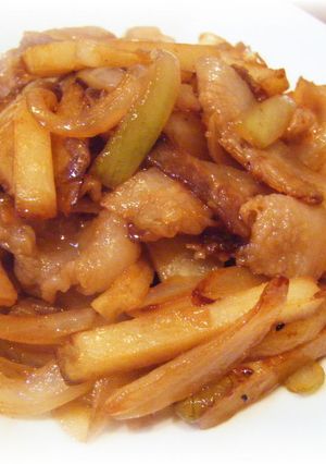 ★豚肉とフライドポテトの炒り煮★-レシピのメイン写真