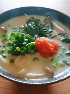明太豆乳クリームうどん-レシピのメイン写真
