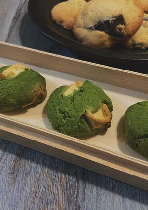 簡単！サクサク抹茶ホワイトチョコクッキー-レシピのメイン写真