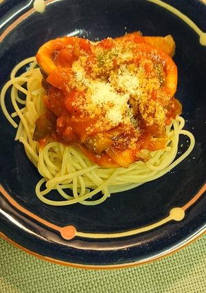 野菜たっぷりイカトマトパスタ-レシピのメイン写真