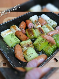 白ネギとウインナーのガーリックオイル焼き-レシピのメイン写真