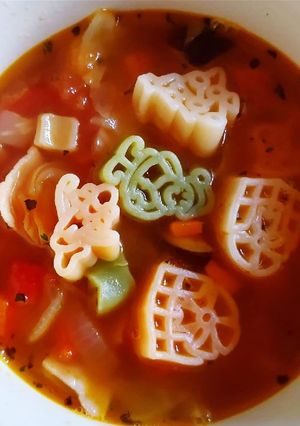 ダイエット♪簡単残り野菜でミネストローネ-レシピのメイン写真