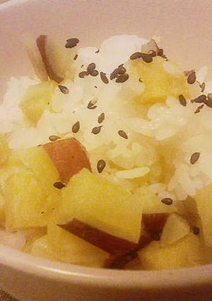 我が家の炊込みご飯＠さつま芋-レシピのメイン写真