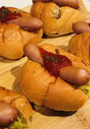 ほんのりカレー風味のホットドッグ-レシピのメイン写真