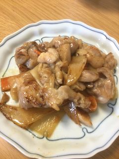 簡単!時短!鳥もも肉と大根の味噌炒め-レシピのメイン写真