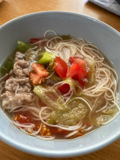 ♡牛肉とトマトとレタスのにゅうめん♡-レシピのメイン写真