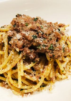 イベリコ豚パテの創作パスタ☆-レシピのメイン写真