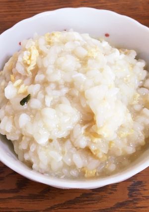 ストウブで雑炊(生米)-レシピのメイン写真