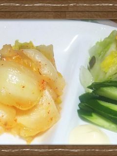 白菜を浅漬けして☆★2味に漬け物★☆-レシピのメイン写真