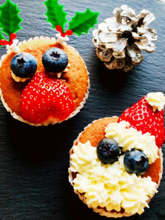 バナナマフィンのクリスマスなふたり♪-レシピのメイン写真