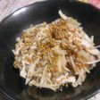 エノキとゆで鶏胸肉の梅和え