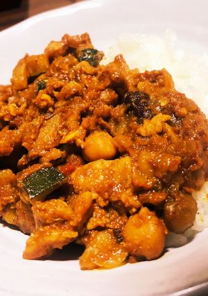 夏野菜と豆のキーマカレー-レシピのメイン写真