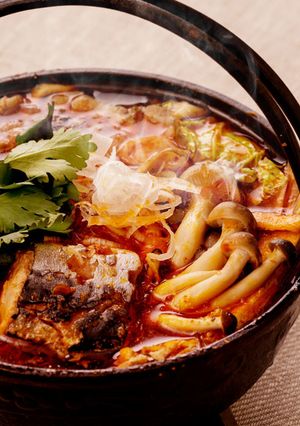納豆と鯖缶の麻辣小鍋-レシピのメイン写真