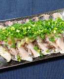 サワラの炙りおろしネギぽん酢