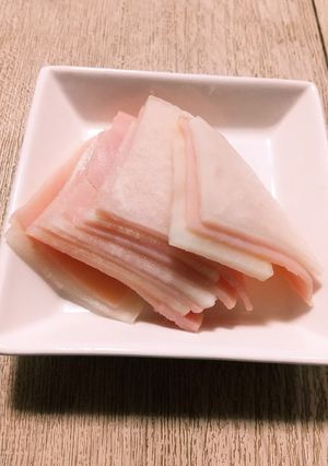 超簡単( ´∀`)大根とハムの挟み酢漬け-レシピのメイン写真